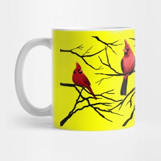 Red Cardinal Trio Mug